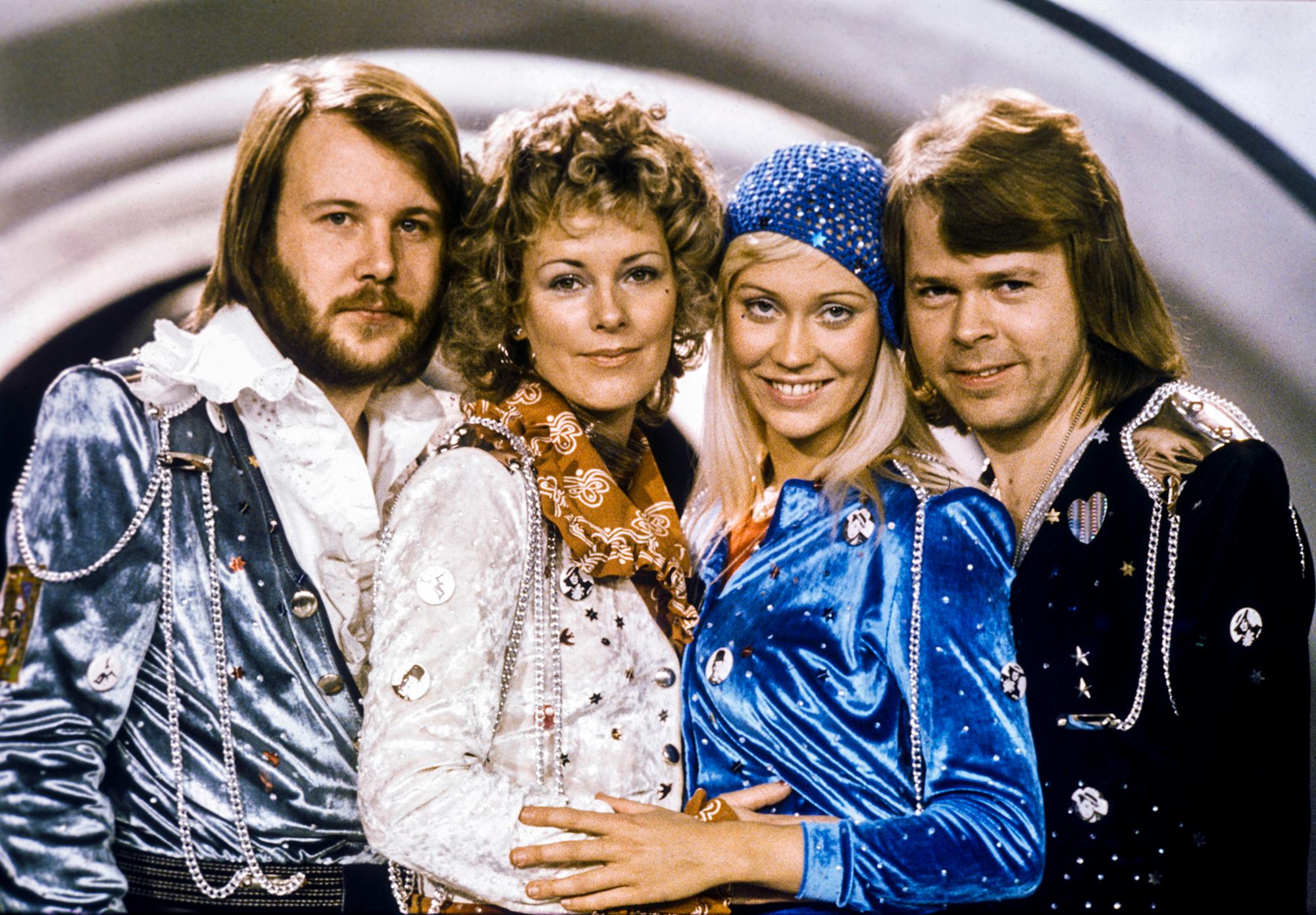 The ABBA members in 1974.