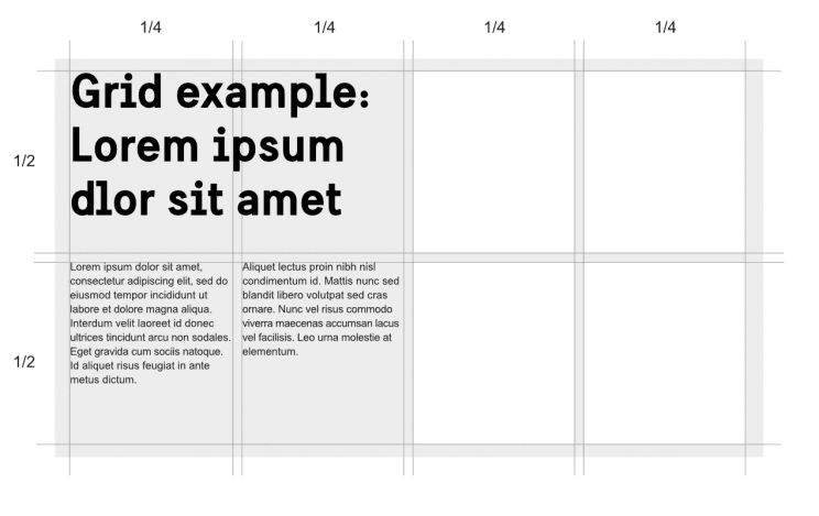 Examples of how how space can be divided in different grids.