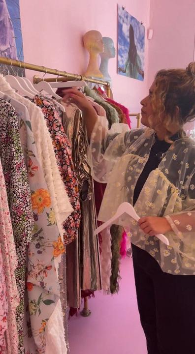 Linnéa Samia Khalil in her store.