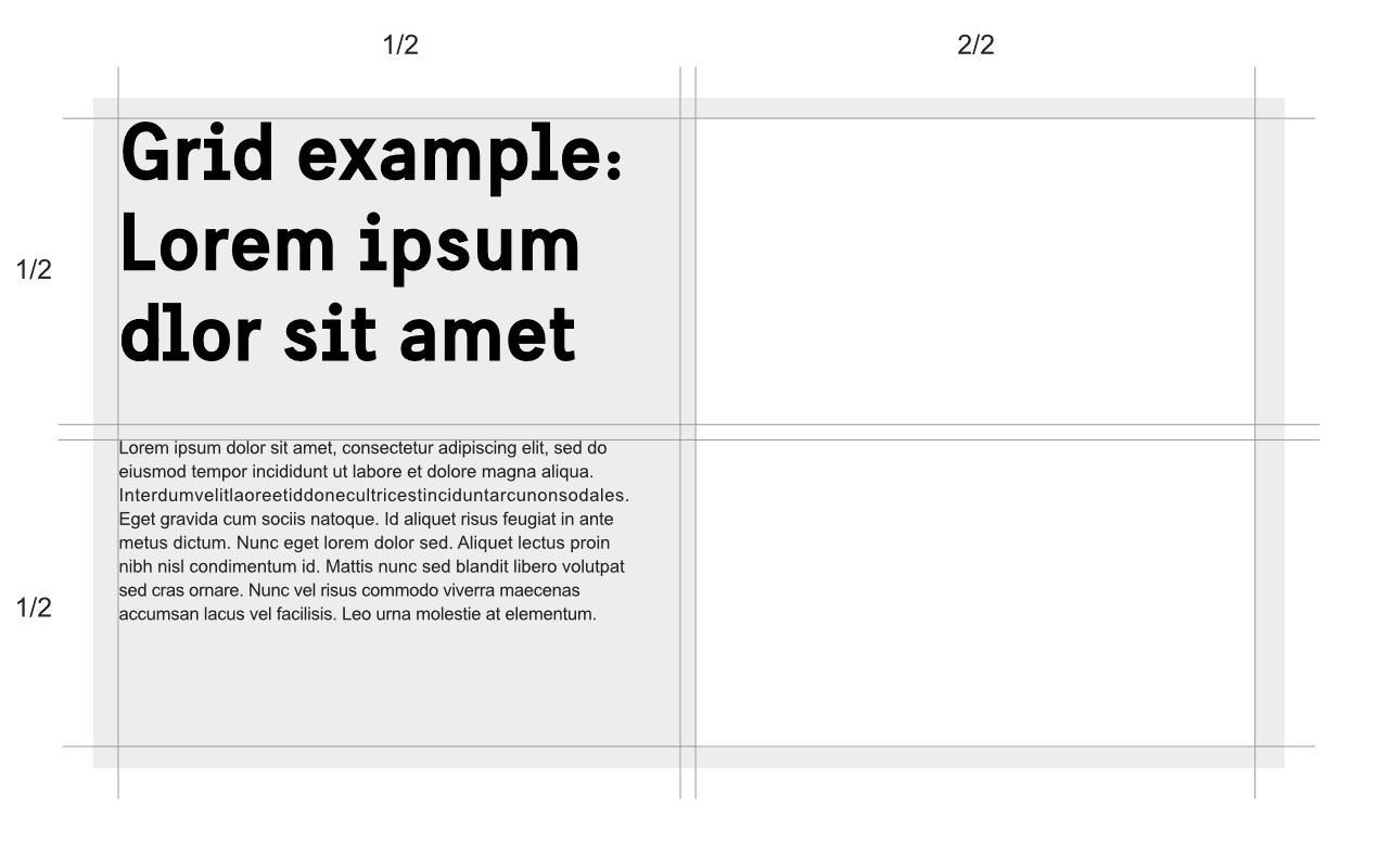 Examples of how how space can be divided in different grids.