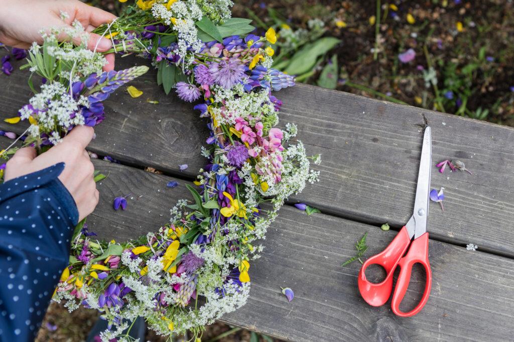 Midsummer flower crown