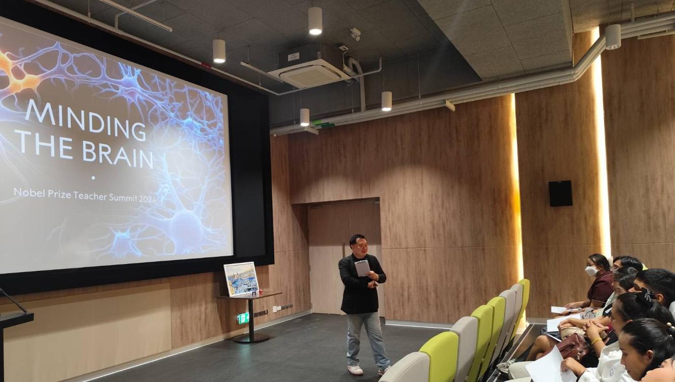 A presentation at a local teacher summit.