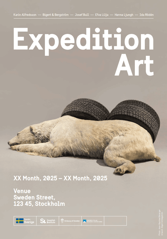 Example of a poster promoting Expedition Art