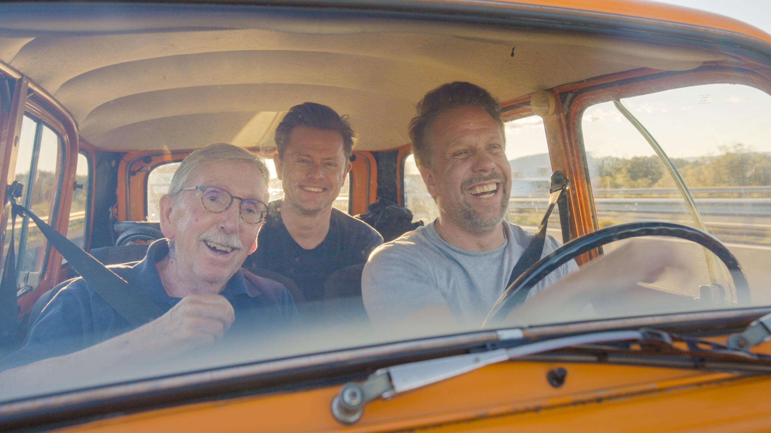 Lars, Fredrik and Filip on a roadtrip.