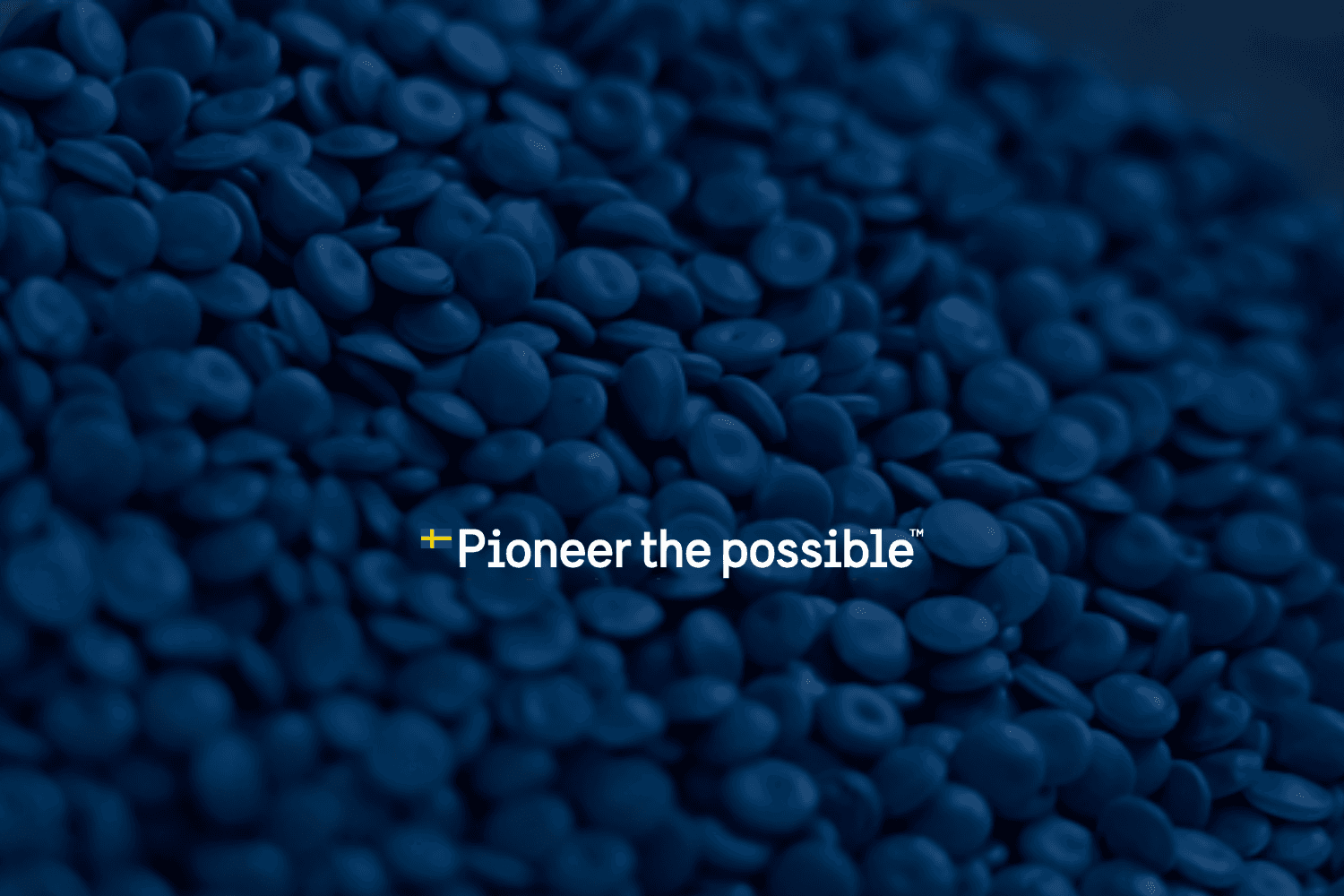 Plastic granulate in closeup