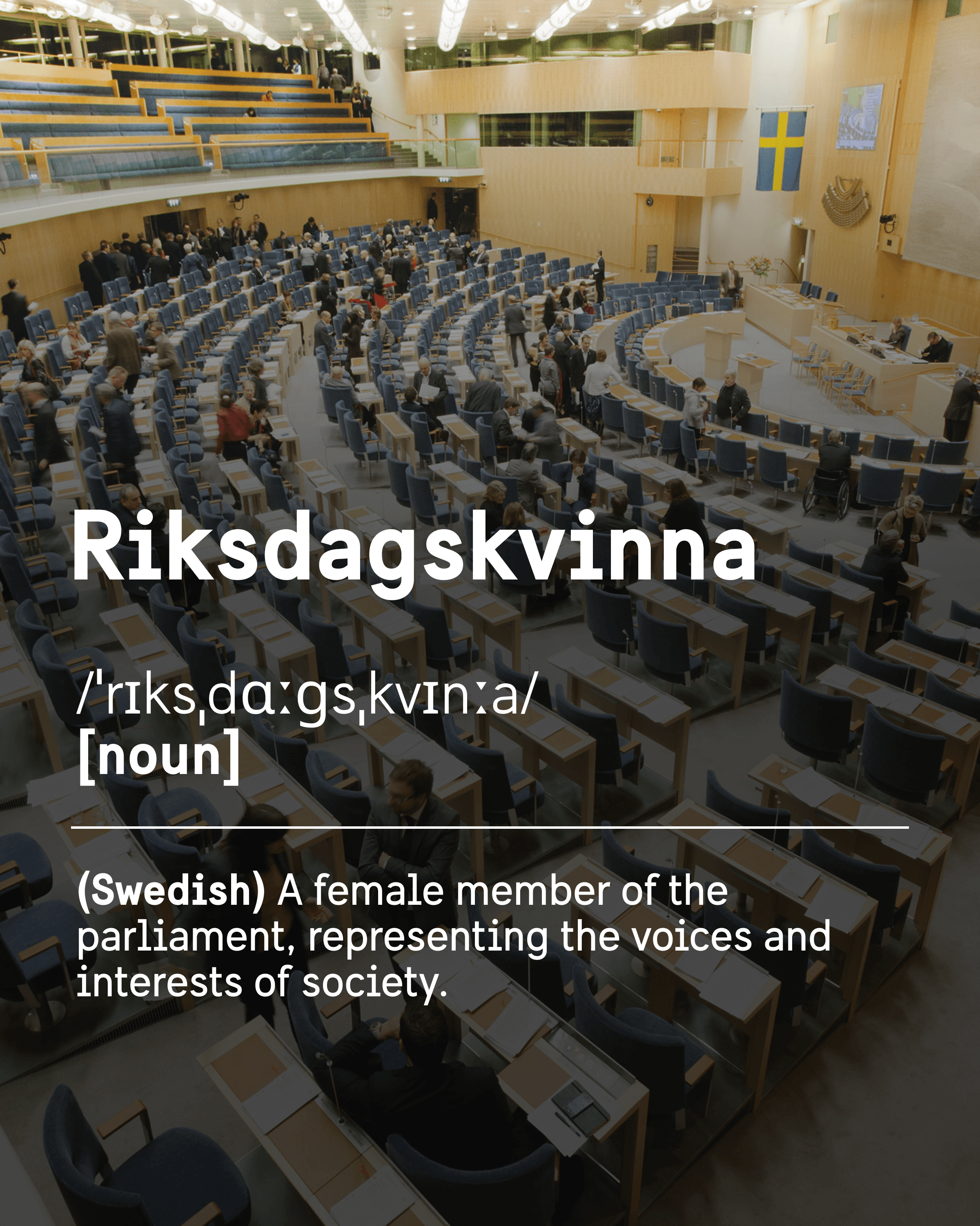 Swedish parliament meeting