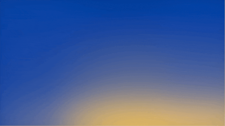 A GIF with an animation of the Sweden Brand gradient in yellow and blue.