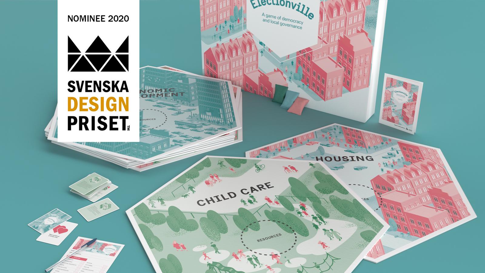 A democracy game nominated for the Swedish design award 2020. 