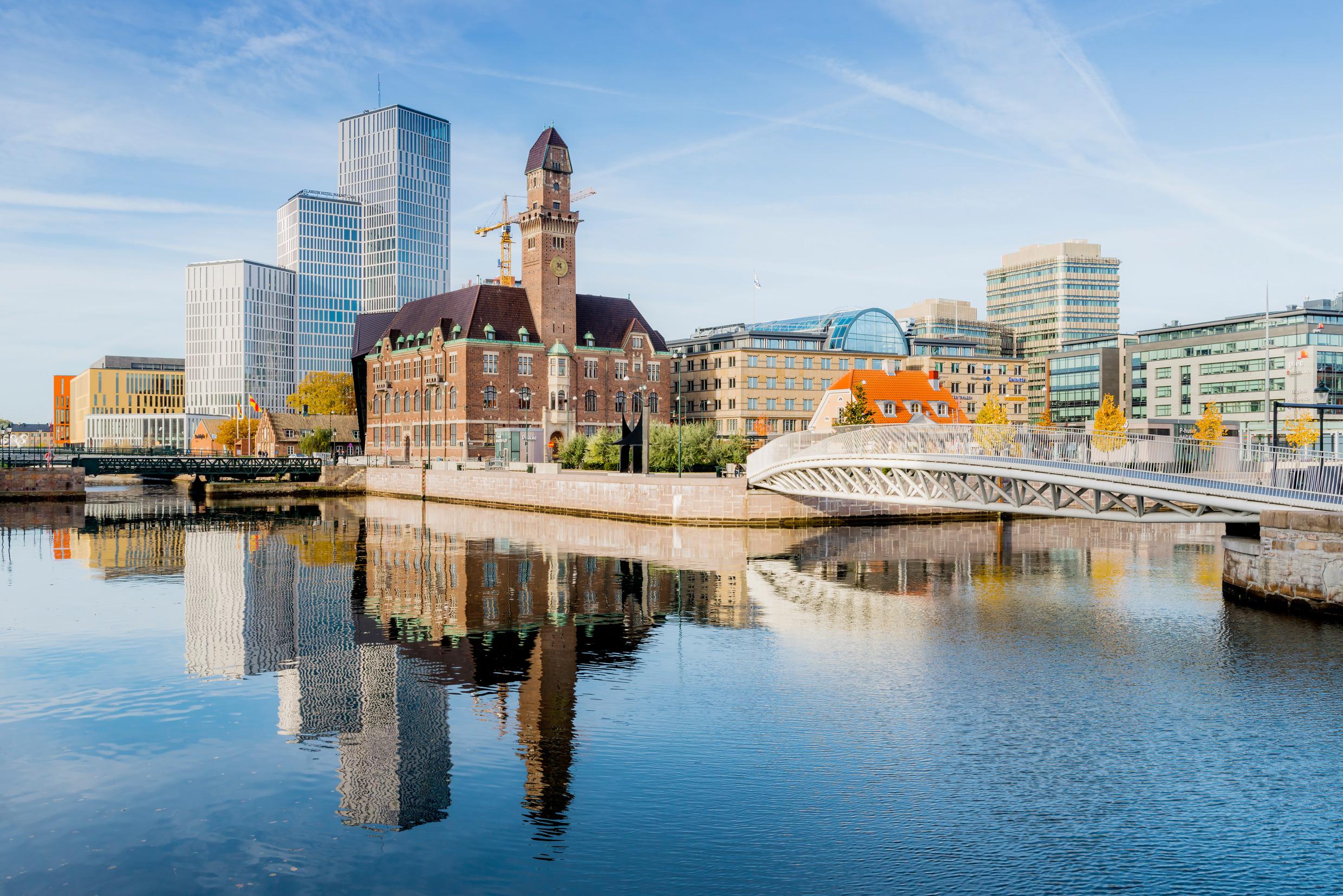Malmö has beautiful architectural neighbourhoods, with both modern and historical buildnings.