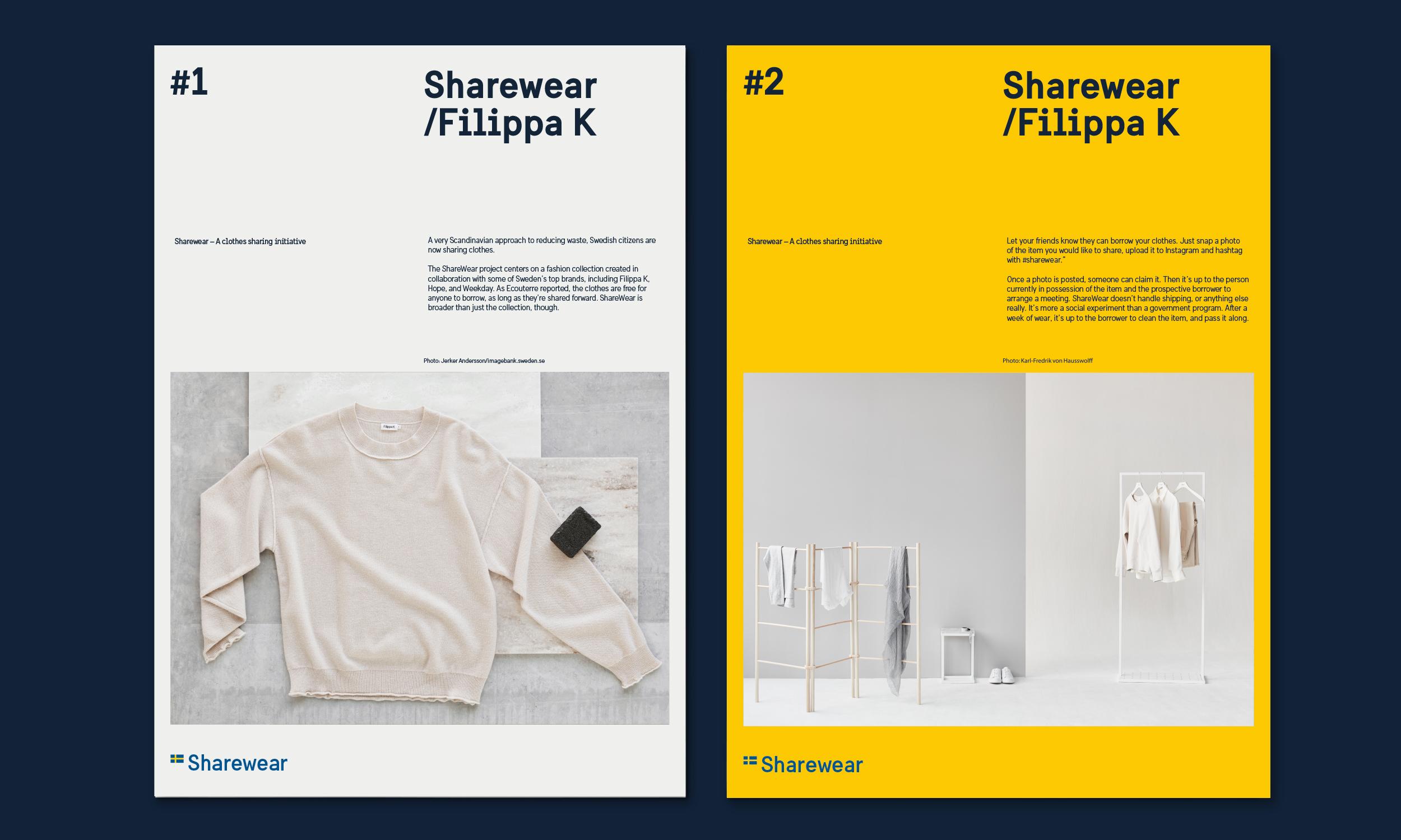 Examples of posters in the Brand Sweden identity.