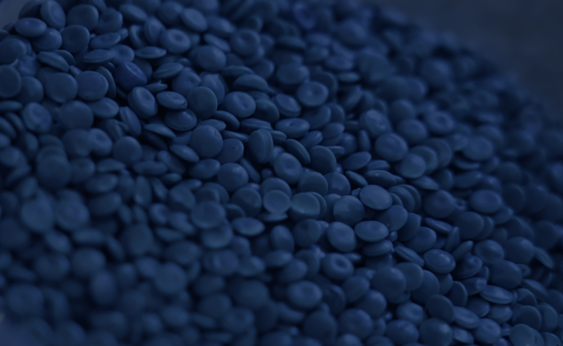 Plastic granulate in closeup