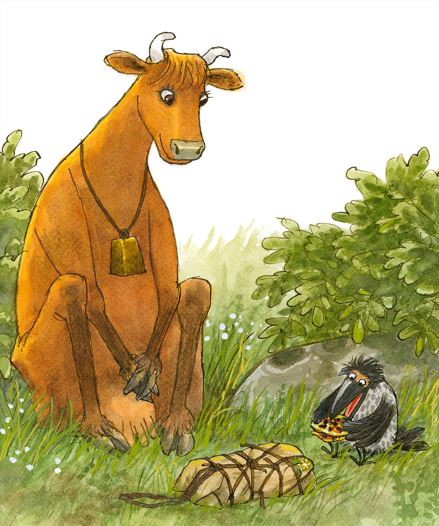 Mamma Moo and Crow