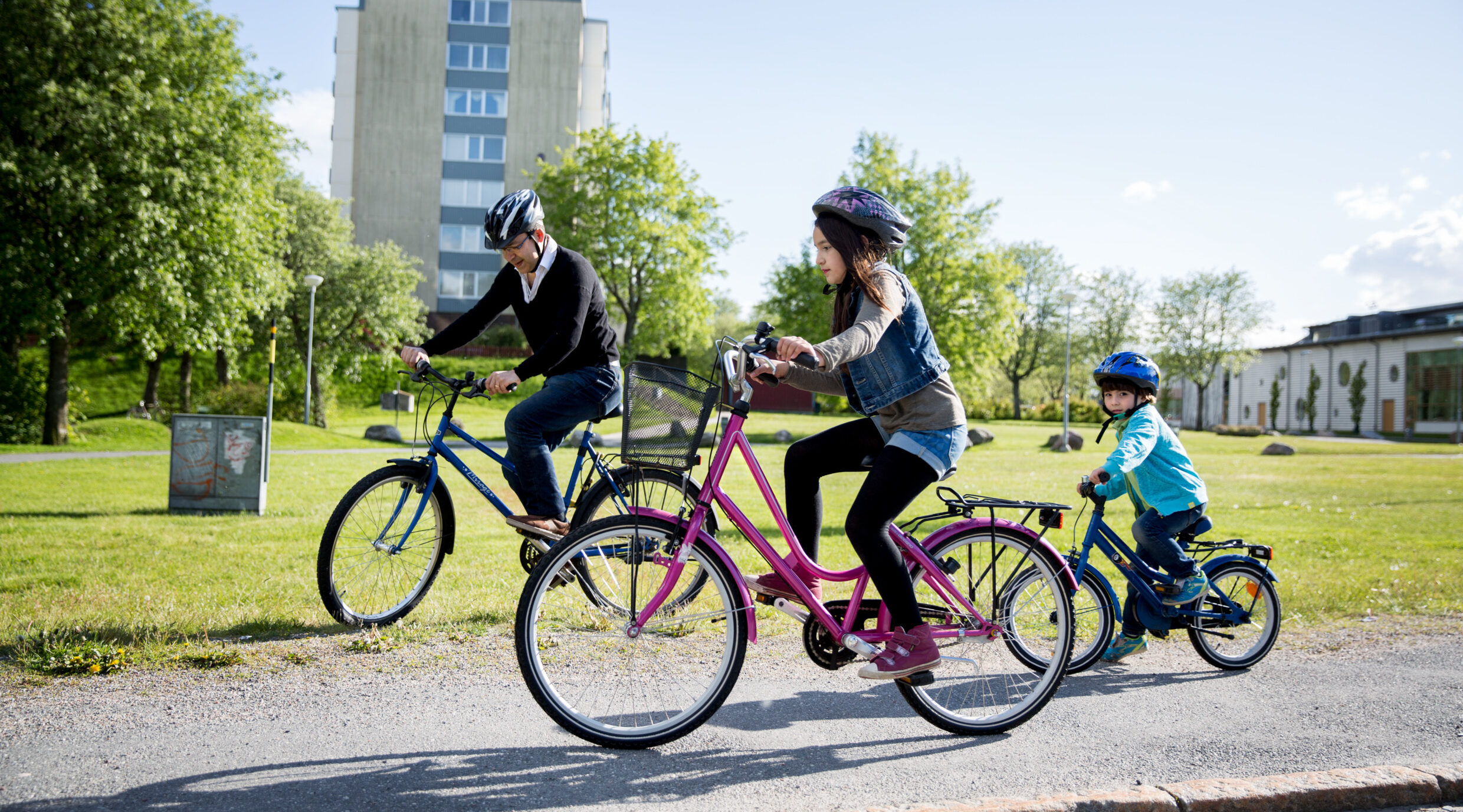 Family bike ride