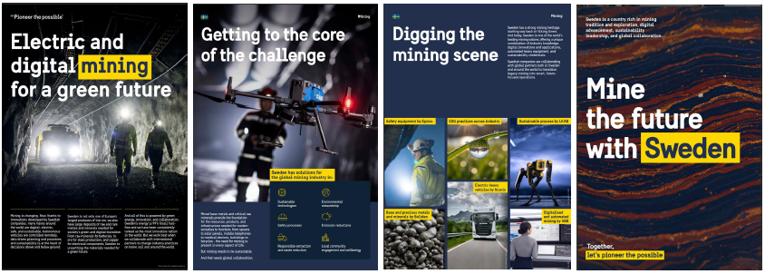 Four posters about the mining sector.